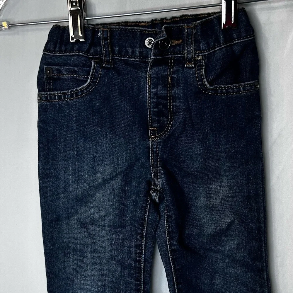 The Children's Place Dark Blue Straight Leg Toddler 2T Boys Kids Jeans